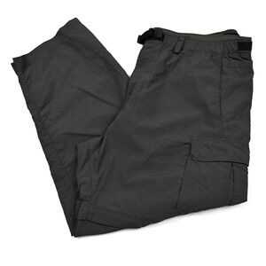 REI Pants Men's XL 39x29.5 Convertible Belted UPF 50+ Zip Off‎ Cargo Hiking Gray